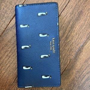 Kate Spade Penguin Wallet - snap closure. New.